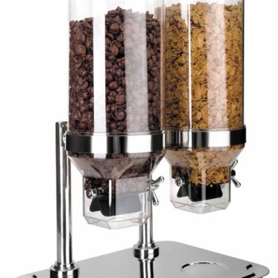 Dispensador Doble de Cereales con Base de Lacor