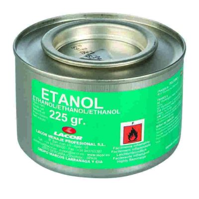 Lata de Gel Combustible Etanol 225 Gr de Lacor