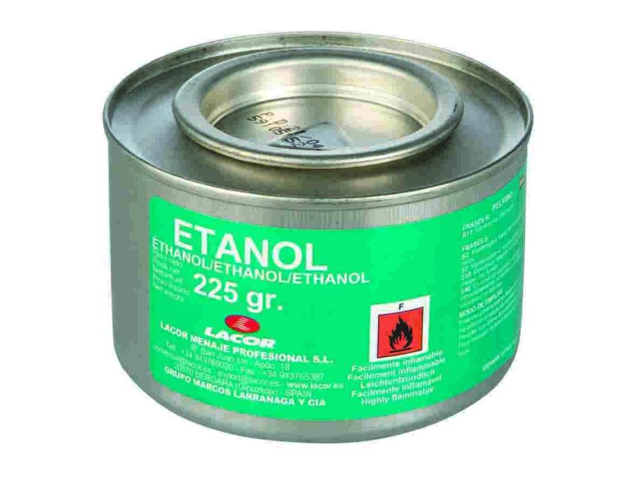 Lata de Gel Combustible Etanol 225 Gr de Lacor