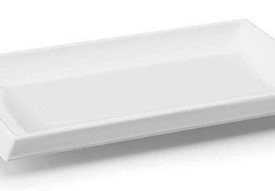 Bandeja rectangular White melamina serie Classic de Lacor