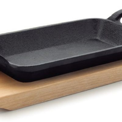 Mini plancha grill lisa rectangular de Lacor