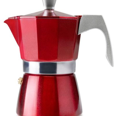 Cafetera express EVVA red de Ibili