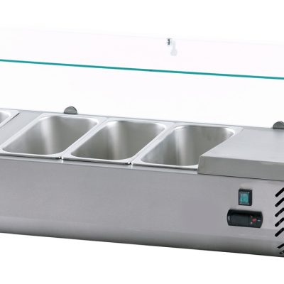 Vitrina refrigeradora pizza y ensalada VIPP-4xGN1/3 de Irimar