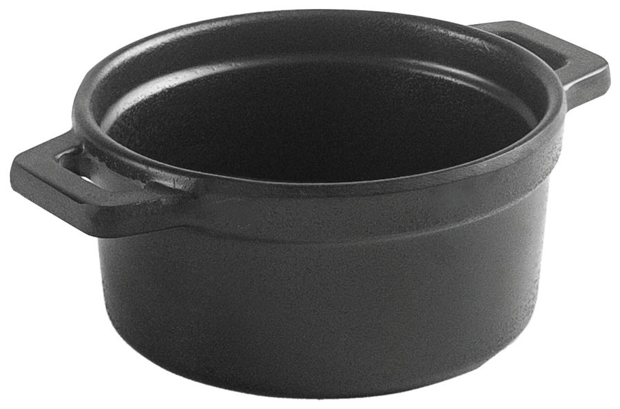 Mini cocotte melamina sin tapa BLACK de Lacor