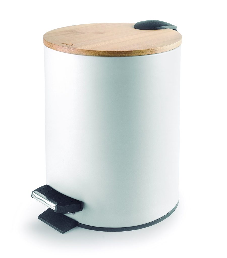 Papelera con pedal NATURE WHITE de Lacor