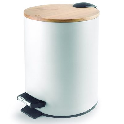 Papelera con pedal NATURE WHITE de Lacor