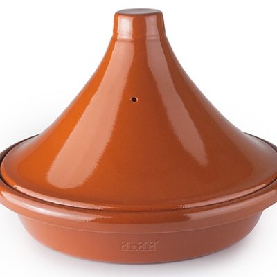 Tajine NATURAL MARRÓN barro esmaltado de Ibili